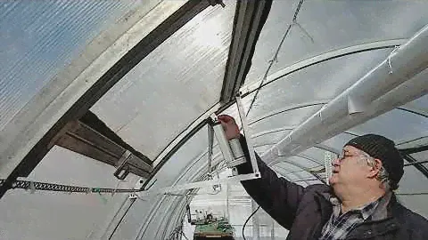Автоматические окна в теплице