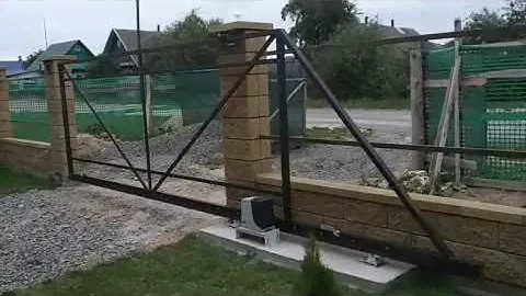 Откатные ворота с автоматикой NICE RB600. NICE ROBUS600